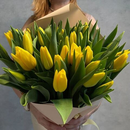 Букет из желтых тюльпанов "Yellow Tulips"