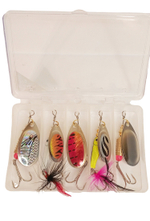 Набор блесен вращающихся JIN TAI 5 шт вес: 10 гр в кейсе