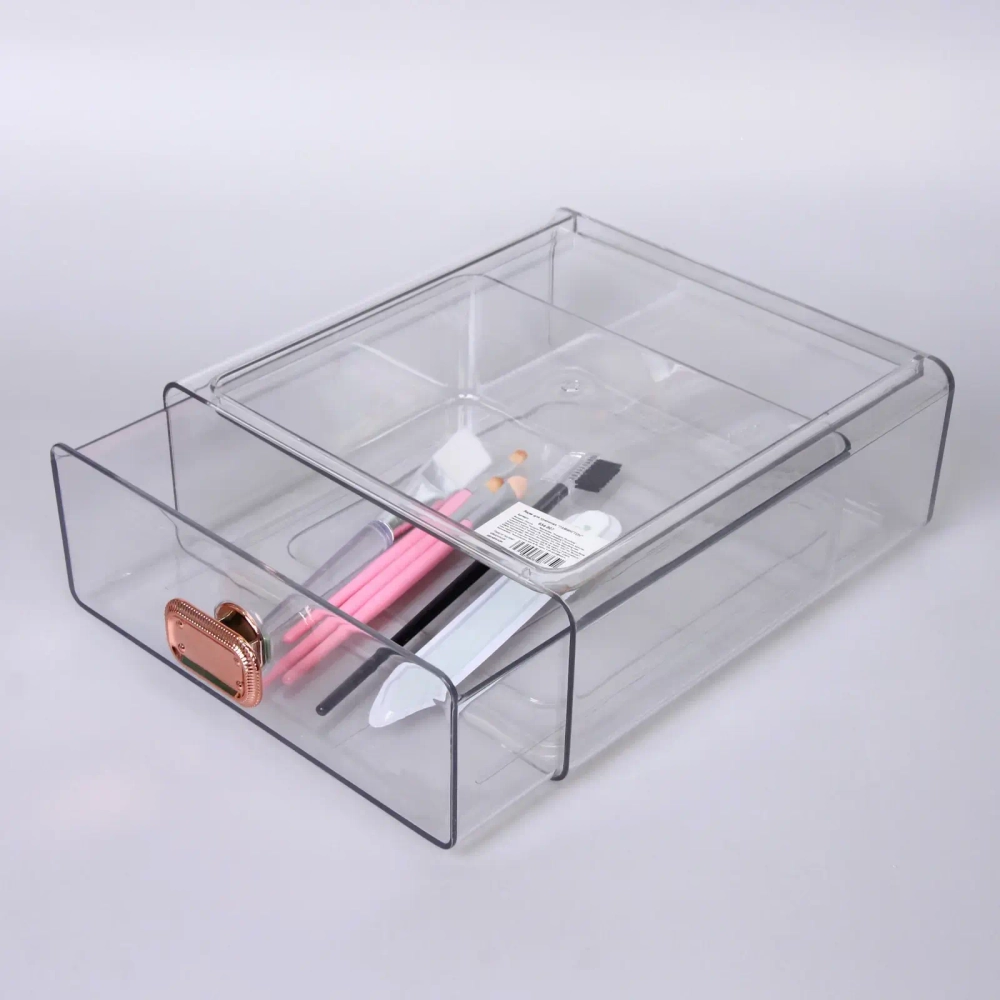 Органайзер выдвижной для хранения «ЛАМИНГТОН», прозрачный, 21*20*8см