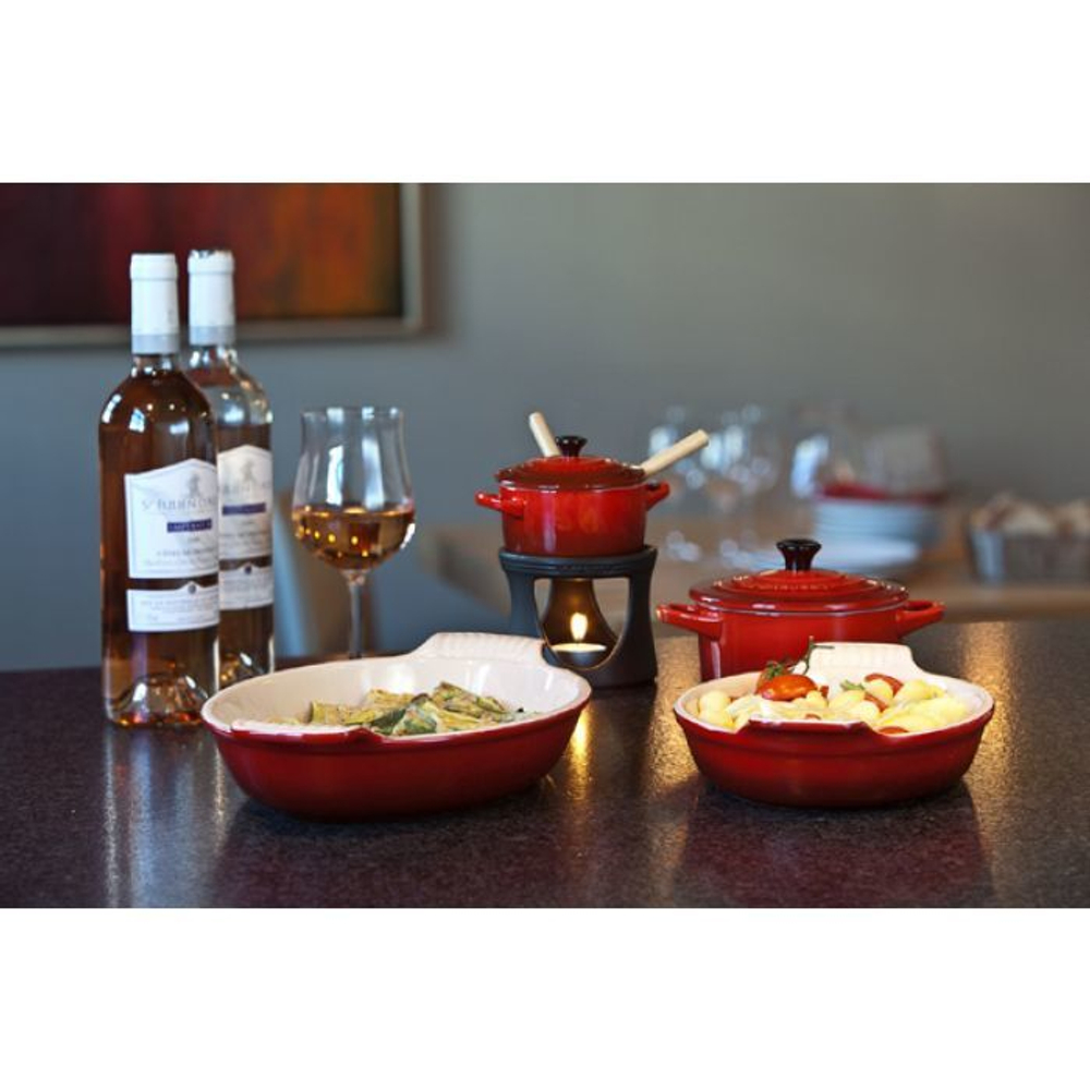 Кокотница 0.25л Le Creuset бордовая Франция вид