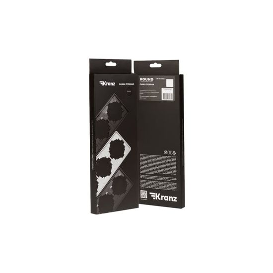 Рамка ROUND 3-постовая оникс KRANZ