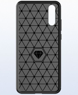 Чехол для Huawei P20 цвет Gray (серый), серия Carbon от Caseport