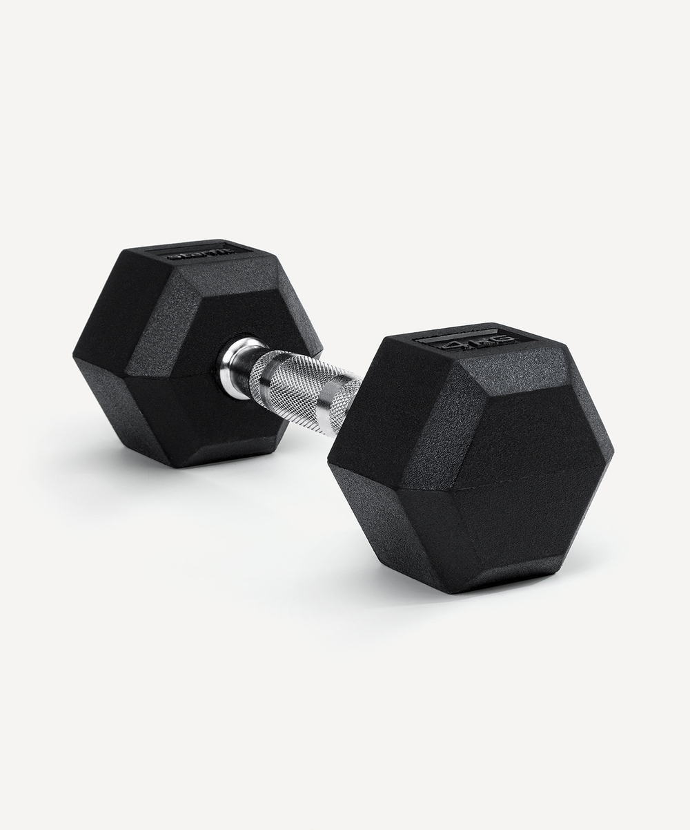 Гантель гексагональная DB-301 4 кг, обрезиненная, черный