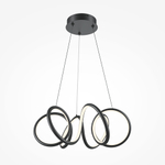 Подвесная светодиодная люстра Maytoni Curve MOD241PL-L60BK