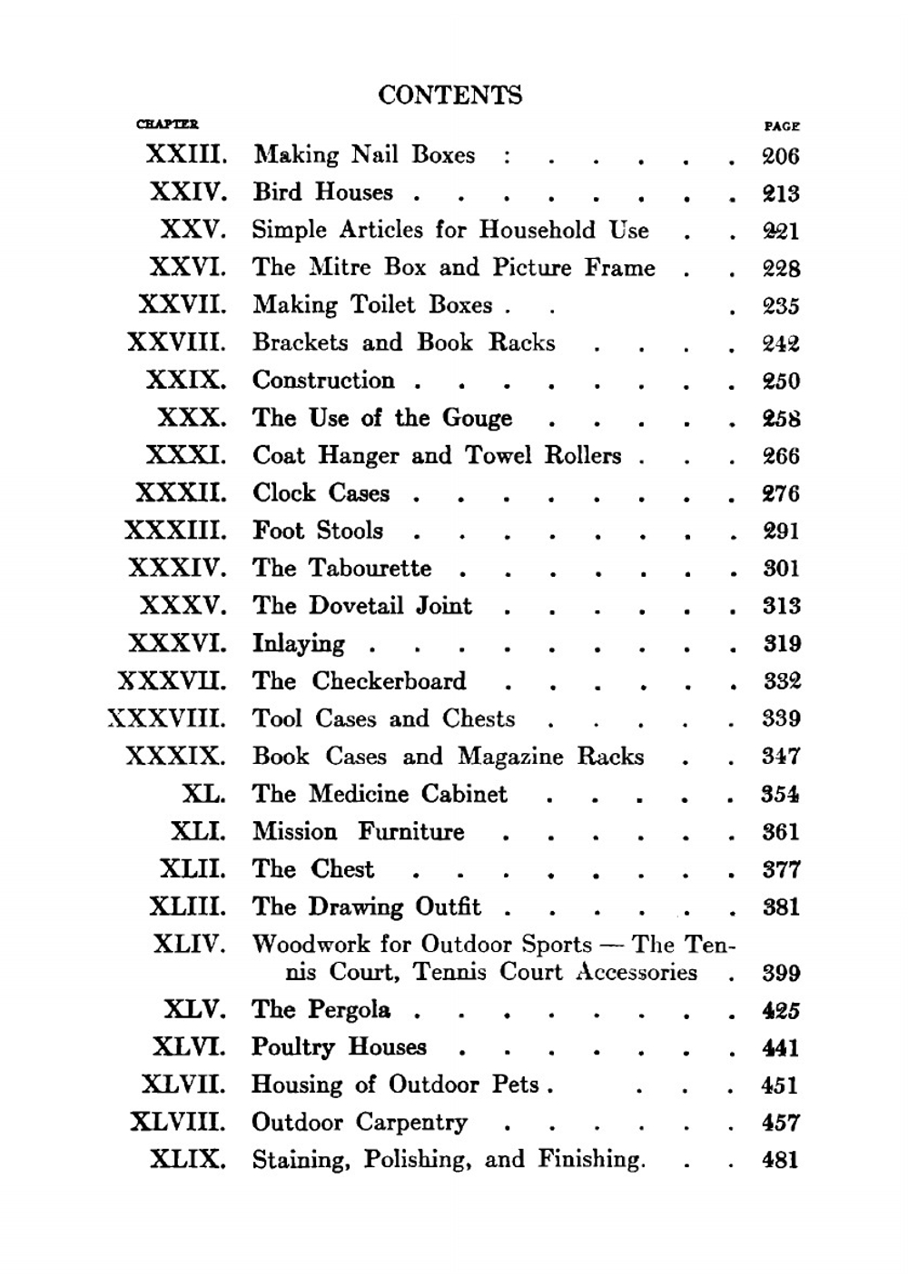 Carpentry and Woodwork | Edwin W. Foster