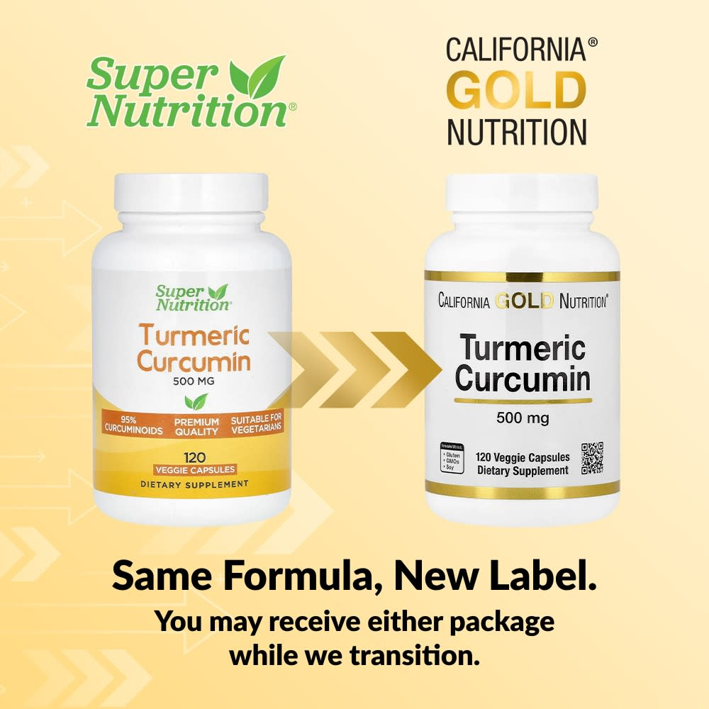 California Gold Nutrition, куркумин из куркумы, 500 мг, 120 растительных капсул