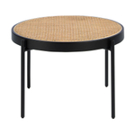 Круглый журнальный столик 2111/TT-S186A из ротанга и стали