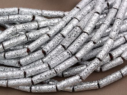 Бусины-трубочки  "Винтаж" 4х13мм (нить)