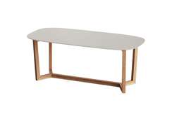 Стол обеденный Cross 2 200*95 см (дымка, бук)