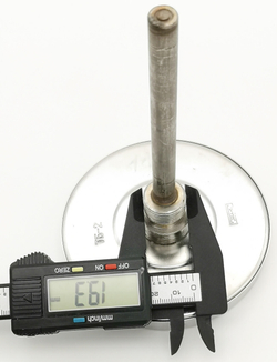 Термометр биметаллический ТБ-2 (0+200) 100мм, 1%, G1/2, осевой, показывающий