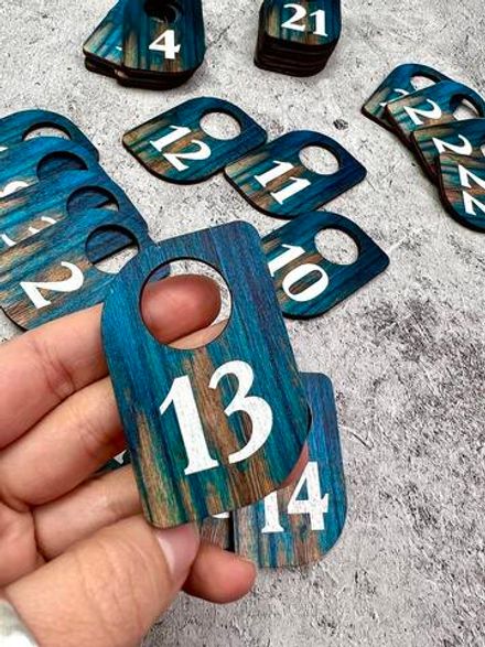 Деревянные Номерки 40х60 (1-25шт)