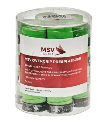 Теннисные намотки MSV Prespi Absorb Overgrip 24P - green