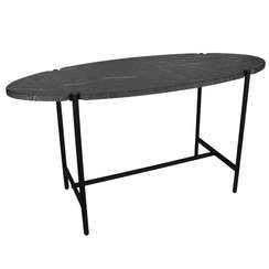 Стол журнальный МеталлАрт М025 черный мрамор/черный