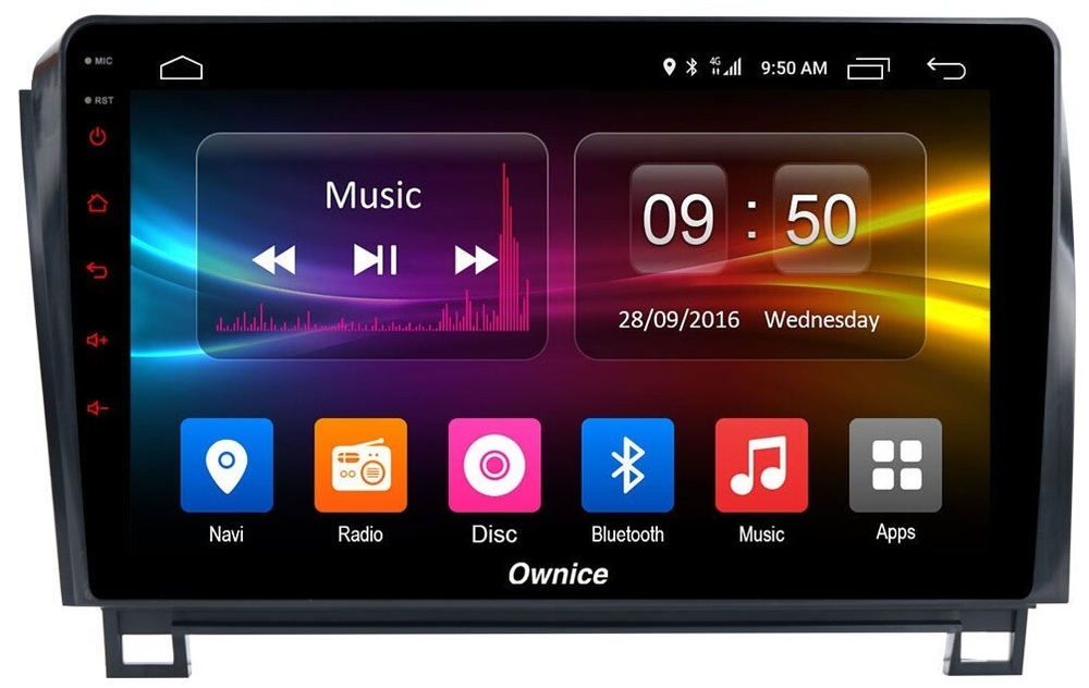 Магнитола для Toyota Tundra XK50 2007-2013,  Sequoia XK60 2007-2022 - Carmedia OL-1688 QLed, Android 12, TS10, CarPlay, 4G SIM-слот