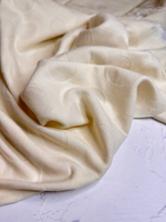 Плательно-костюмный жаккардовый сирсакер с узором (88%шерсть/10%полиамид/2%эластан, Бежевая слоновая кость/крупные круги в тон, 125, 232 гр/м2)