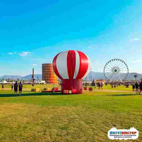 Качель батут «Воздушный цирк», 5,3×5,3×6,5 м