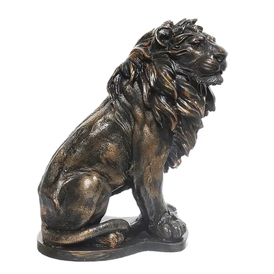 Статуэтка из гипса «Лев» 32см античное золото