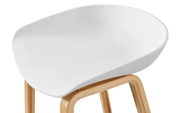 Барный стул Hey с белым пластиковым сиденьем | Купить в Hallberg.ru