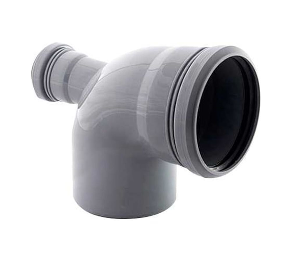 Отвод 110*90 с вых. 50 (фронт) ПОЛИТЭК