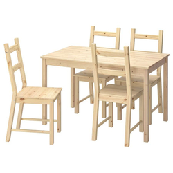 Стол кухонный, 115х75х73, Инго, обеденный, из массива дерева, IKEA