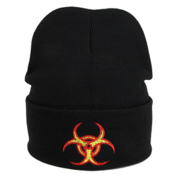 Зимняя шапка с вышивкой Biohazard