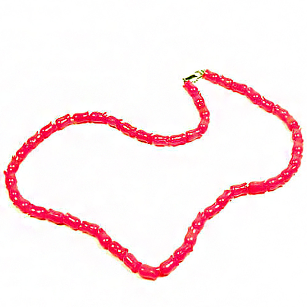 Бусы "Тюльпан" коралл красный асс.