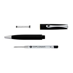 Шариковая ручка Diplomat Esteem black lacquer черная (D10424661) 2