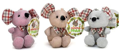 Мягкая игрушка Мышь 11см, пакет 1+1