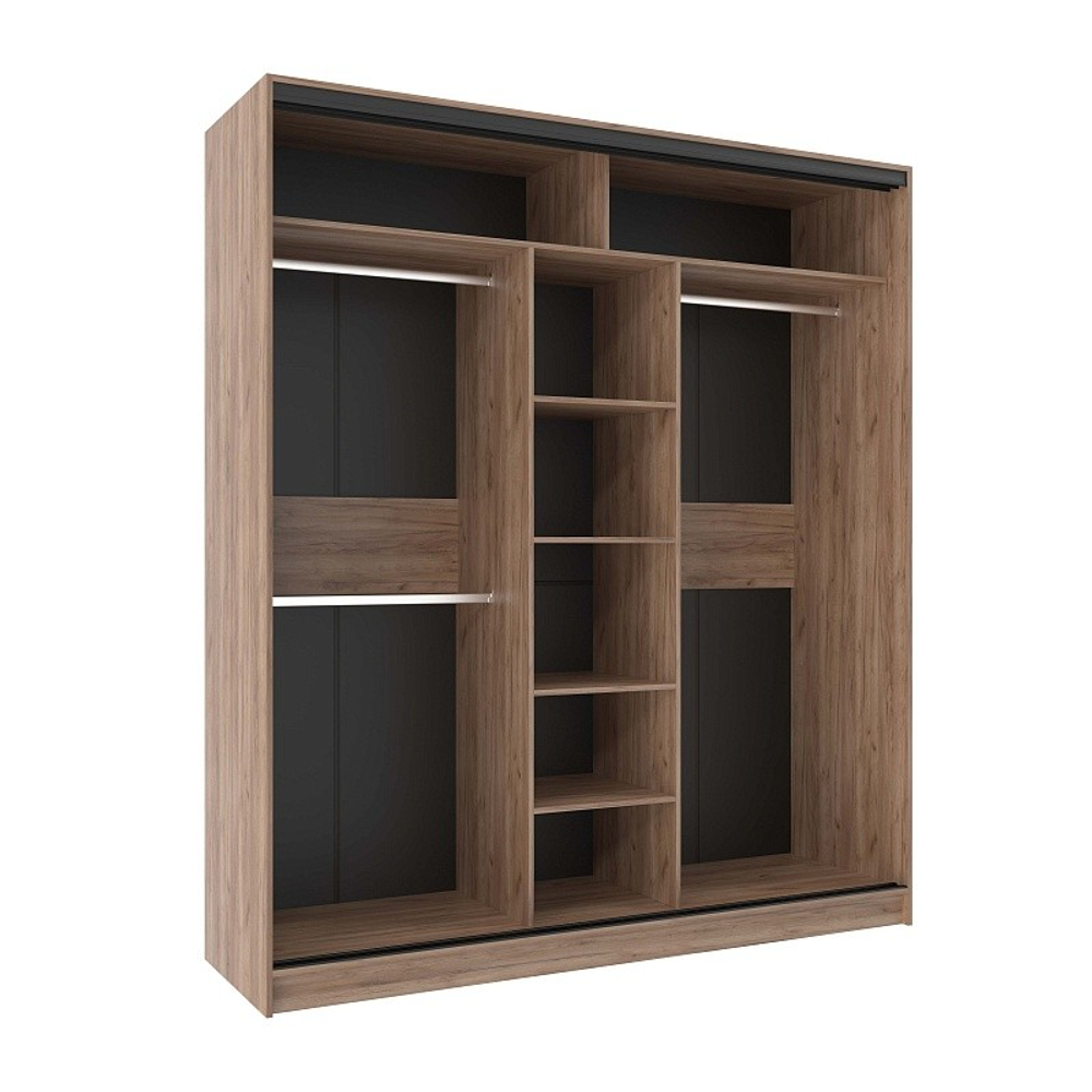 Шкаф-купе трехдверный 2000 Домашний Дуб табачный Craft