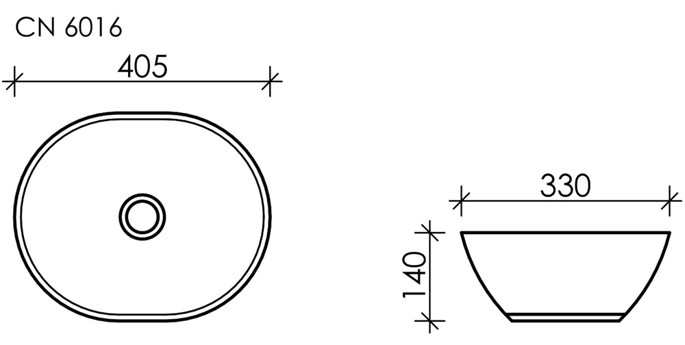 Рукомойник Ceramica Nova Element 40,5 см CN6016