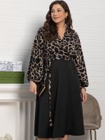 Платье Клеопатра (черное/лео) П15226-13М LT Collection