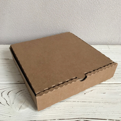 Коробка 19х19х4 см, бурая