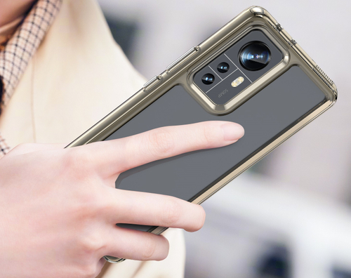 Чехол с усиленными защитными рамками для Xiaomi Mi 12 и 12X, боковые рамки тонированные