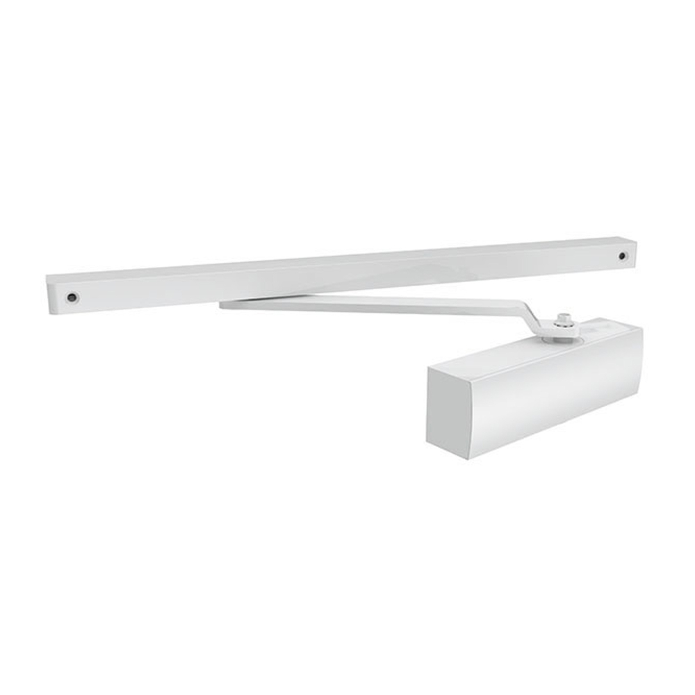 Доводчик дверной со скользящей тягой DCSLIDER85 (DCS-85) WH (белый)