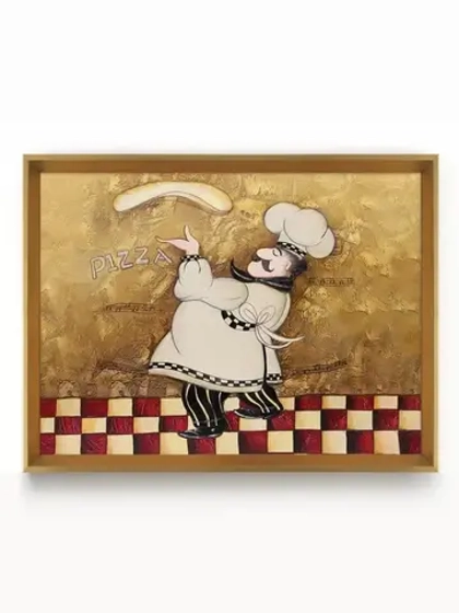 Картина настенная в багетной раме "Повар" 42*32 см