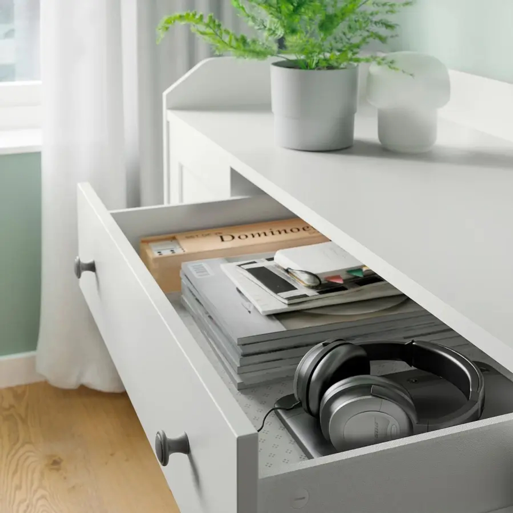 Шкаф - HAUGA IKEA/ХАУГА ИКЕА, 46х279х199 см, белый