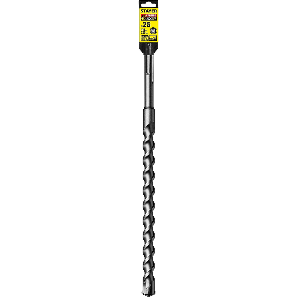 STAYER Hercules-4Х, 25 x 410/520 мм, SDS-max бур, Professional (29370-410-25)