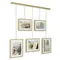 Панно для фотографий Exhibit 5 рамок латунь
