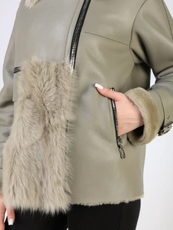 Дубленка зимняя натуральная короткая