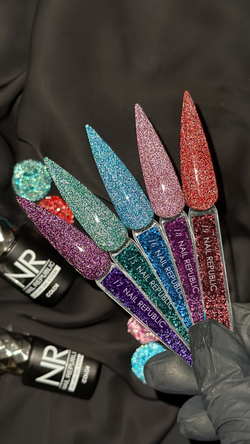 NR Гель-лак Flash 18 - Светоотражающий малиновый, 10 мл