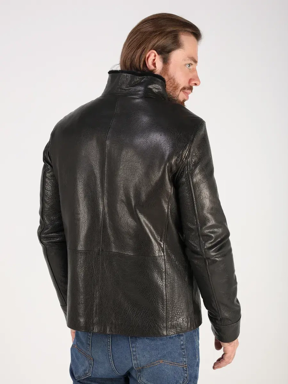 Дубленка куртка зимняя натуральная кожаная