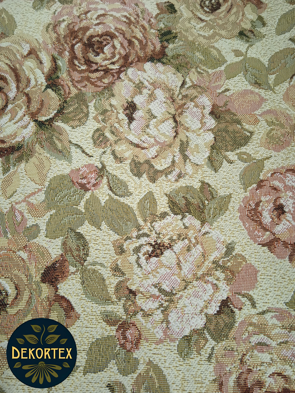 Мебельная ткань гобелен на отрез "Голландские цветы" (ширина 160 см) цена за п/метр