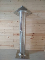 Комплект дымохода сэндвич для двухэтажного дома нерж. 1.мм