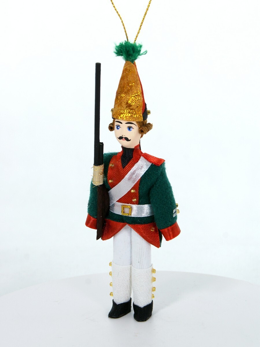 Кукла-подвеска сувенирная Гренадер. Елочная игрушка. Солдатик