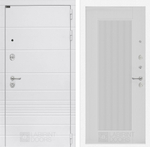 Дверь входная Лабиринт Трендо 30 Белый софт рельеф металлическая
