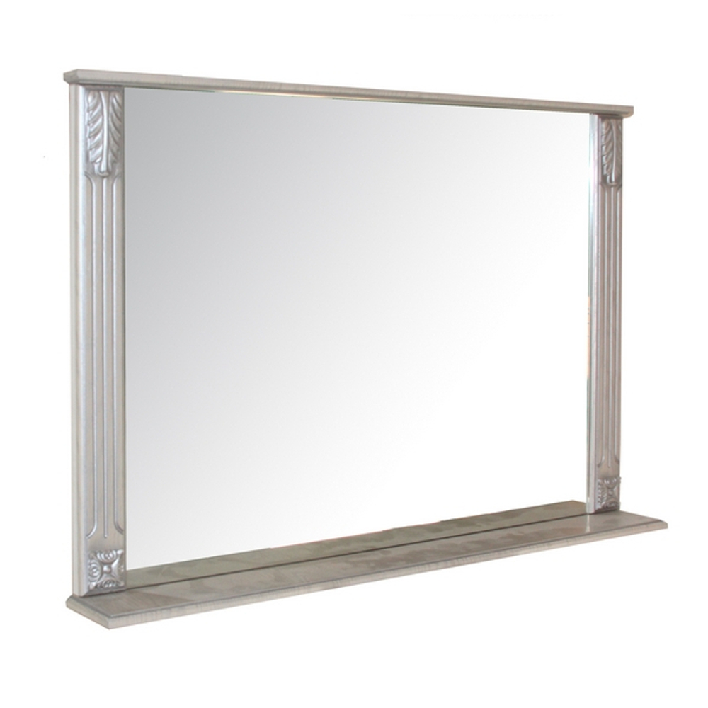 Зеркало "ЛЮДВИГ-105" патина серебро без подсветки (ПВХ)