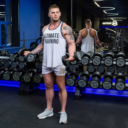 Гантельный ряд полиуретановый LEVEL (шаг 2,5 кг, 5 пар) PROFI-FIT 40-50 кг