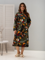 Халат Х-138/хаки-осеннийлист