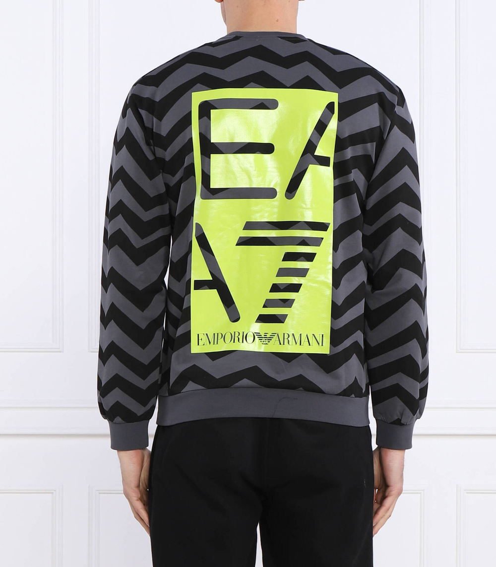 Худи EA7 - серый(3RPM54 PJ05Z)