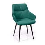 Стул Jordan поворотный 90 градусов, функция возврата, антишум, бархат зеленый 19